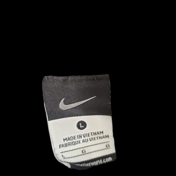 CT434a Nike Black & White Drawstring Jogger Pant with Pockets L - Picture 5 of 6